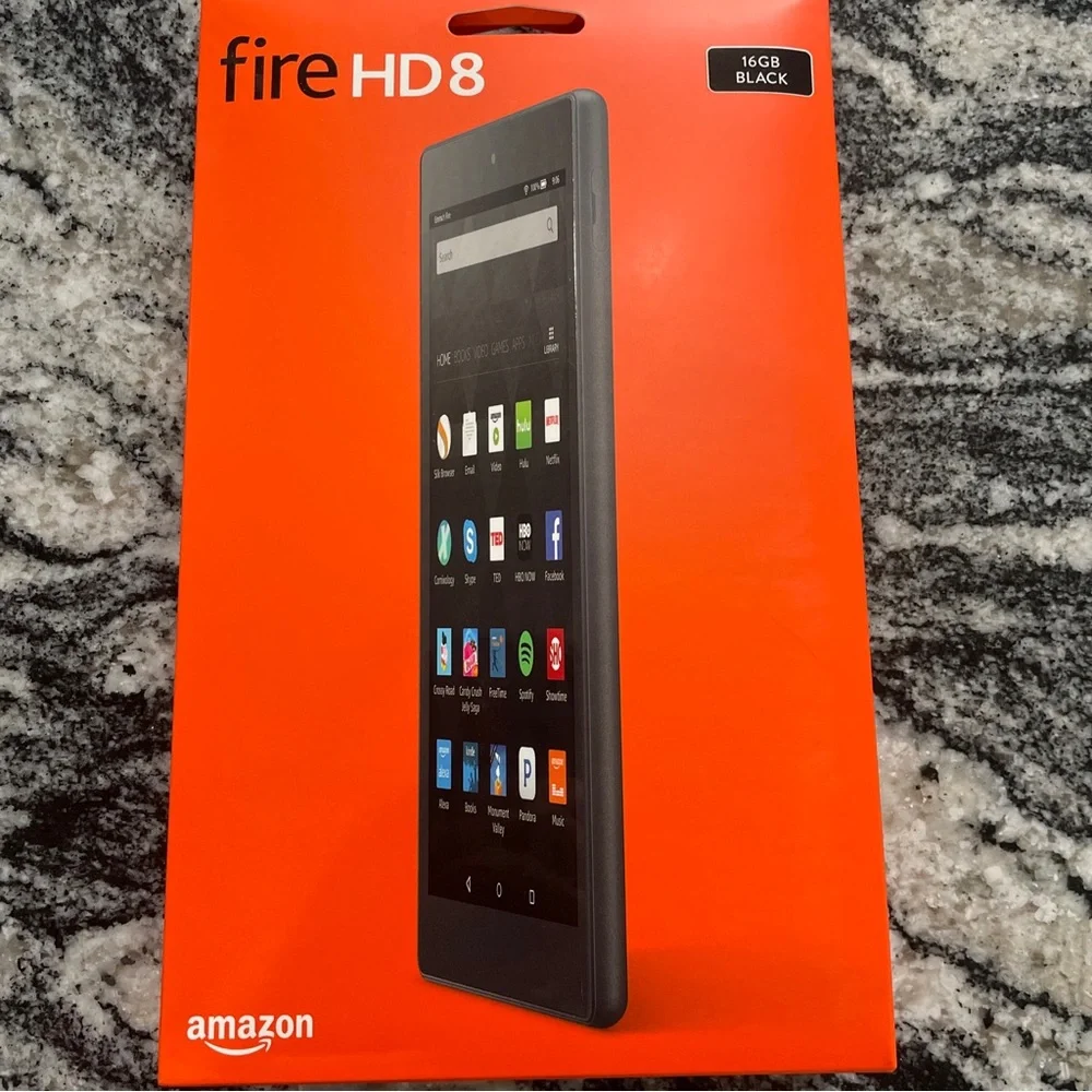 Amazon Kindle Fire HD 8 (6th Generation), Wi-Fi, 8in - Black - BRAND NEW SEALED